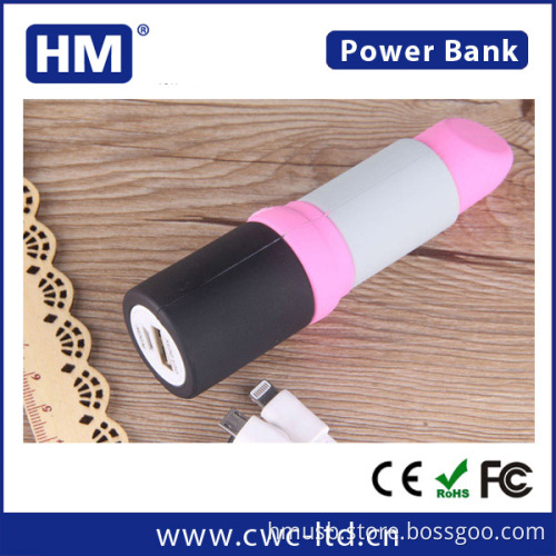 portable lipstick power bank /battery charger for business gifts